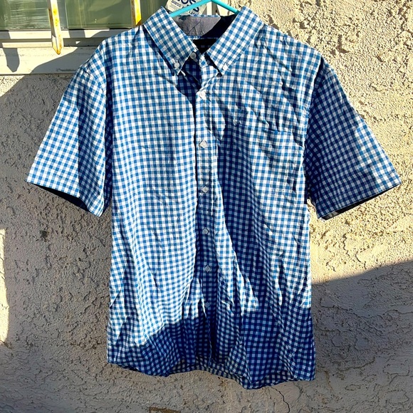 Blue checkered dress shirt - Picture 1 of 4